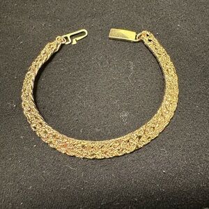 14K Gold Plated Nugget Bracelet